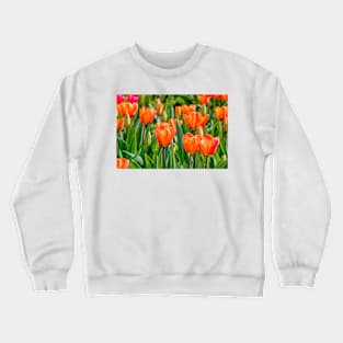 Orange tulips Crewneck Sweatshirt